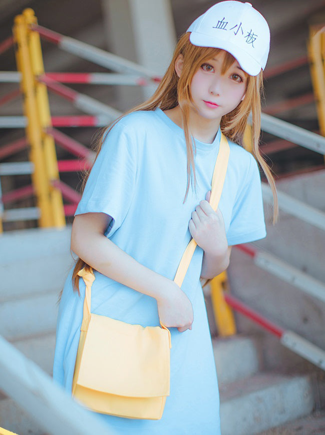 ウィッグ付 はたらく細胞 血小板 風 コスチューム ワンピース