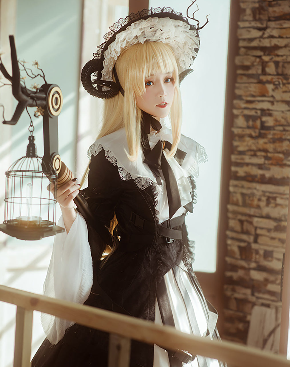 アークナイツ 明日方舟 ナイチンゲール コスプレ 衣装 挽歌 黒 ワンピース