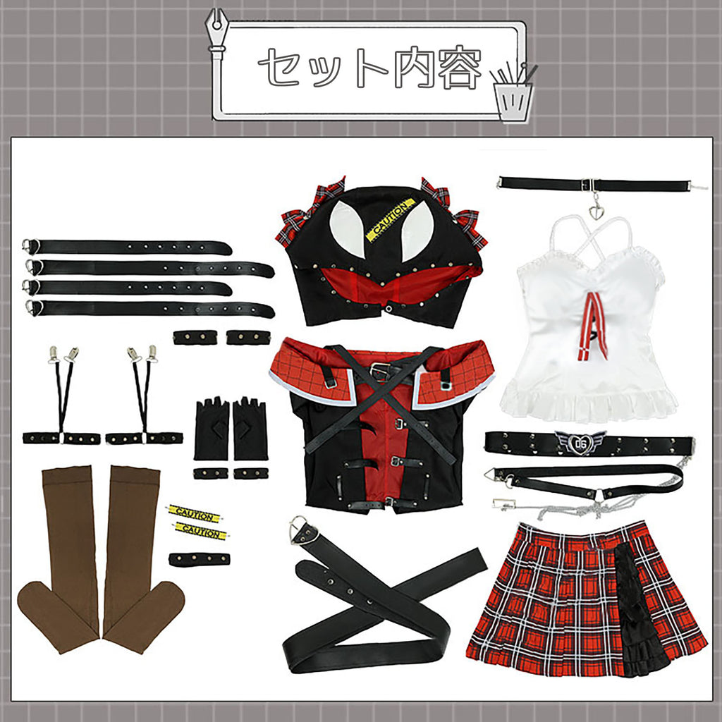 ホロライブ 沙花叉クロヱ コスプレ バーチャル hololive VTuber 衣装　コスプレ　コスチューム