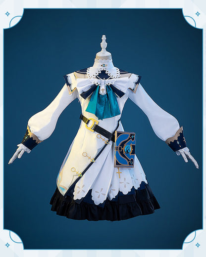 原神 バーバラ ワンピース コスチューム コスプレ 本 小道具付き