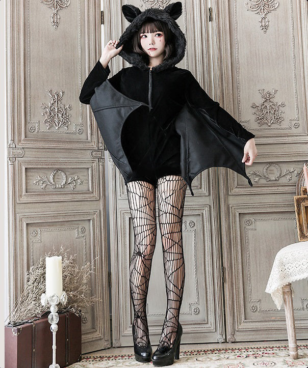 もこもこ コウモリ コスチューム ハロウィン 衣装 コスプレ 仮装　