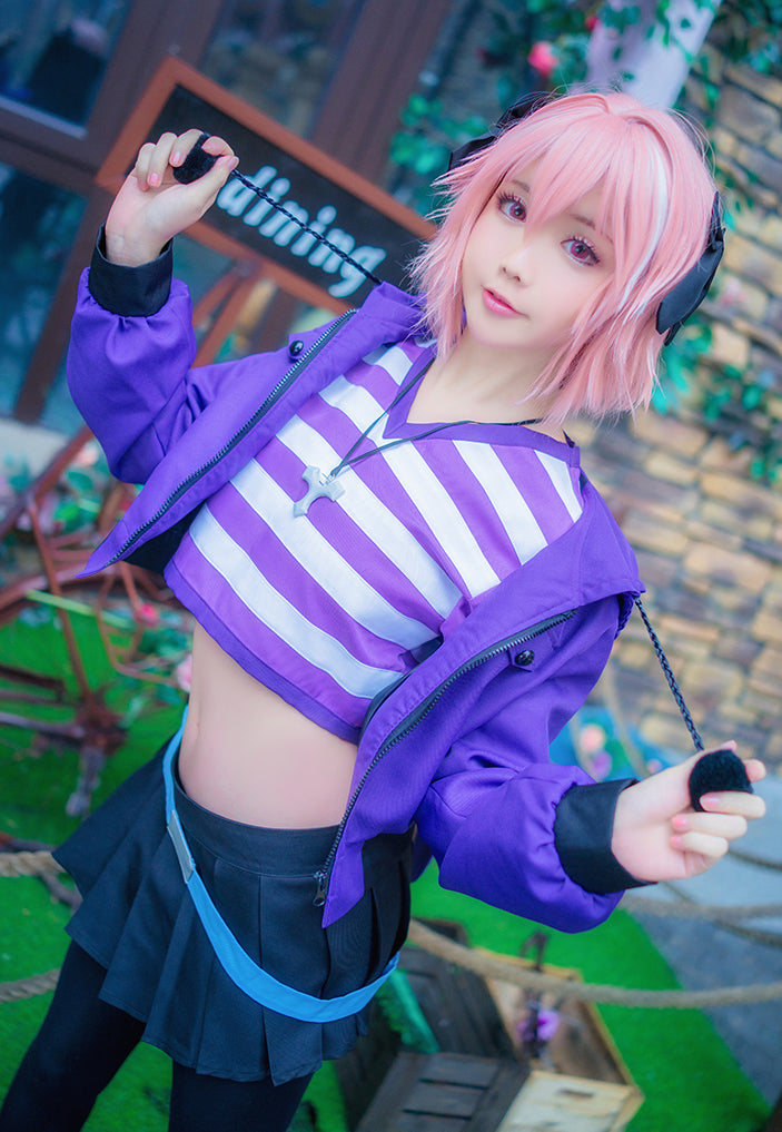 FGO Fate Grand Order  アストルフォ 私服Ver 風 コスプレ 衣装 Apocrypha 霊位解放 ウィッグ付 セット