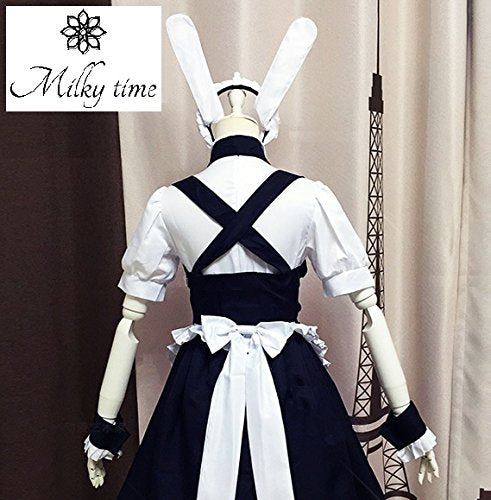 ご注文はうさぎですか? ごちうさ 風 うさ耳 カチューシャ付き メイド服 コスプレ 衣装