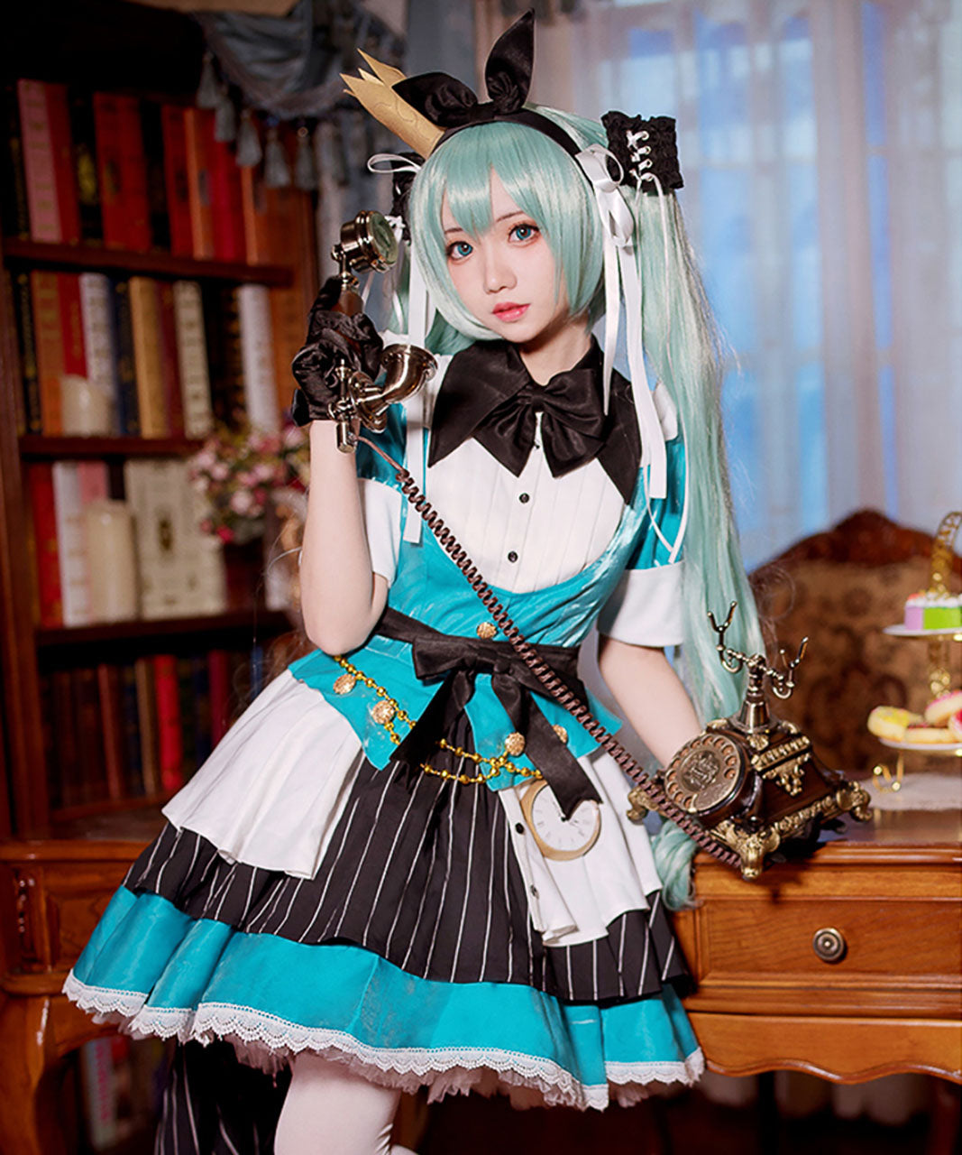 VOCALOID ボーカロイド 初音ミク アリス ワンピース コスプレ 衣装
