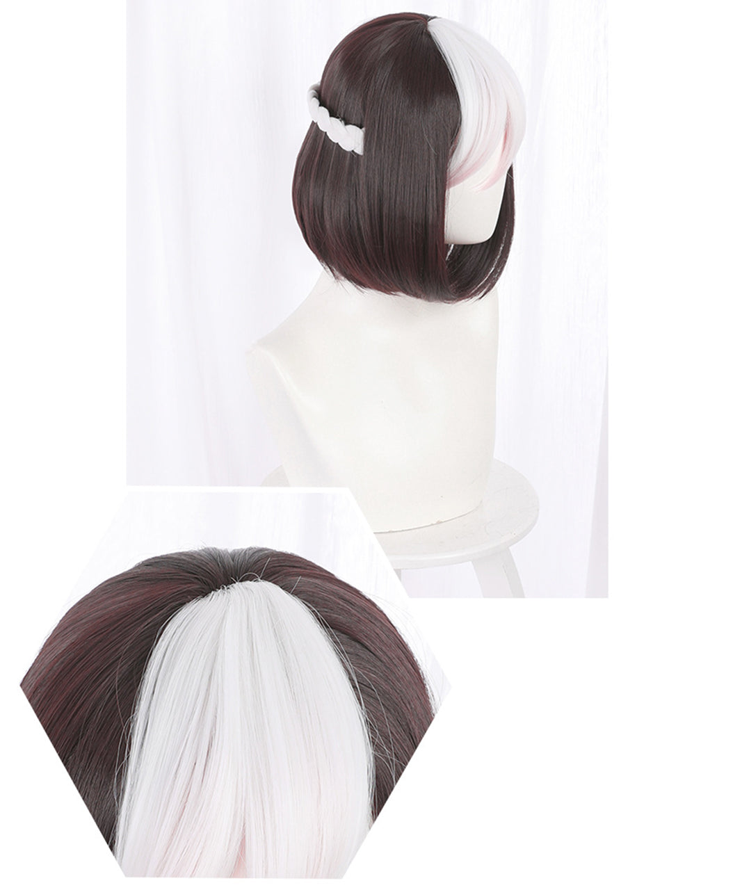 耳付き ウマ娘 ウィッグ コスプレ 競馬 ヘアアレンジ プリティーダービー (スペシャルウィーク)