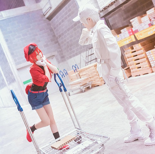 ウィッグ付 はたらく細胞 白血球  レセプター コスプレ 衣装