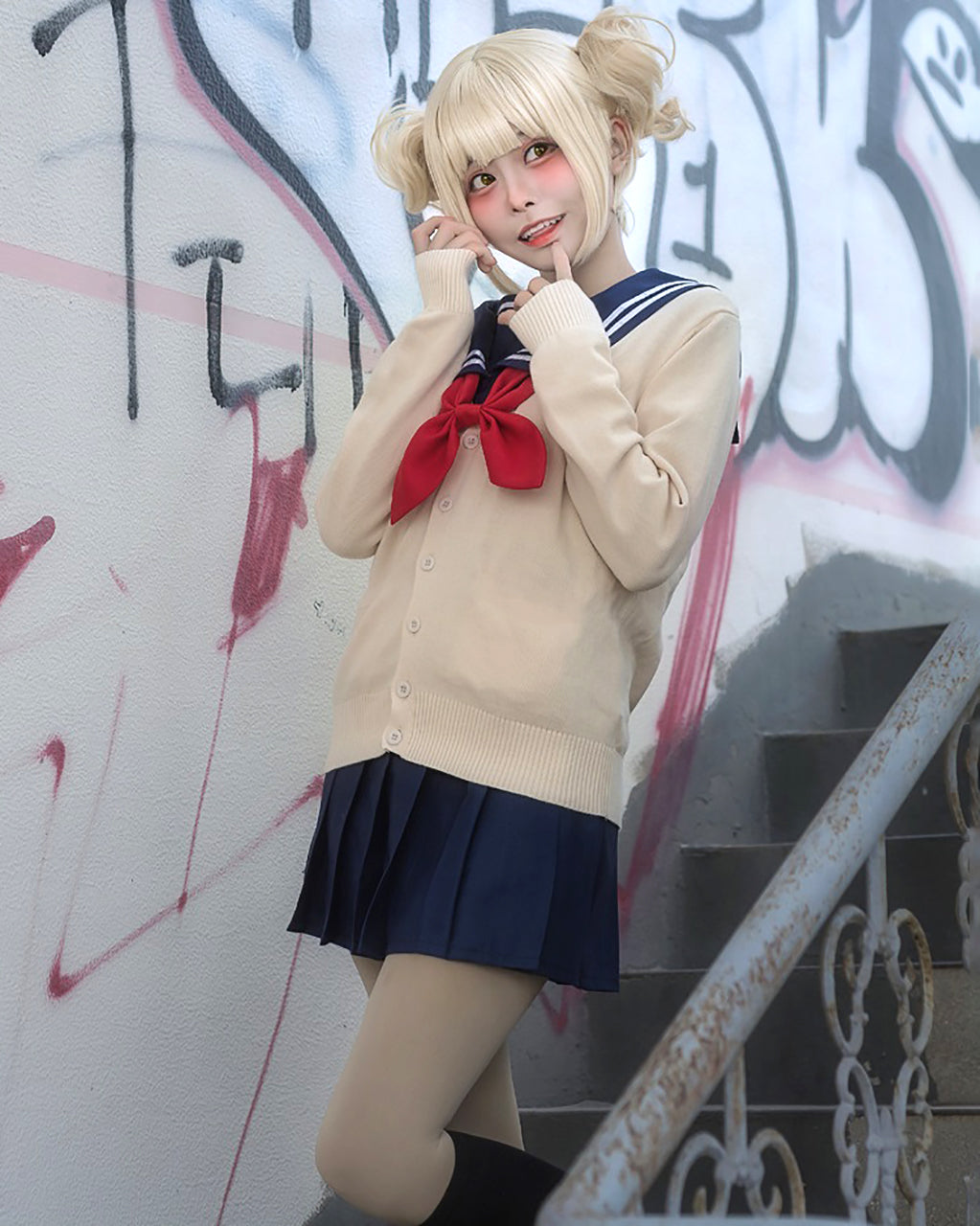 ウィッグ付き 僕のヒーローアカデミア トガヒミコ セーラー服 制服 ヒロアカ 渡我 被身子 コスプレ