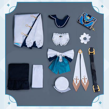 原神 バーバラ ワンピース コスチューム コスプレ 本 小道具付き
