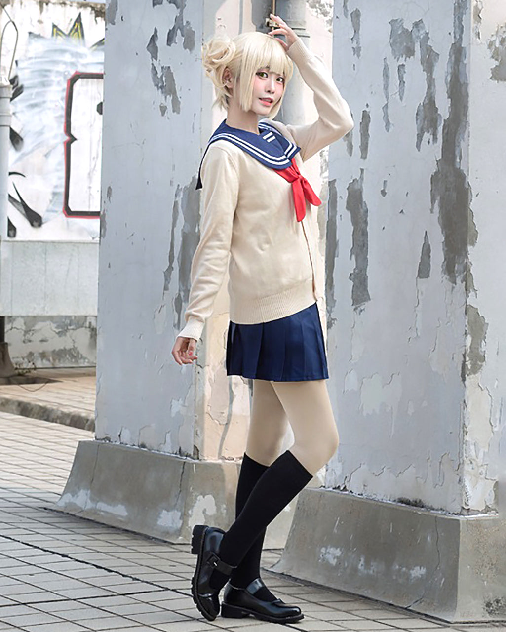 ウィッグ付き 僕のヒーローアカデミア トガヒミコ セーラー服 制服 ヒロアカ 渡我 被身子 コスプレ