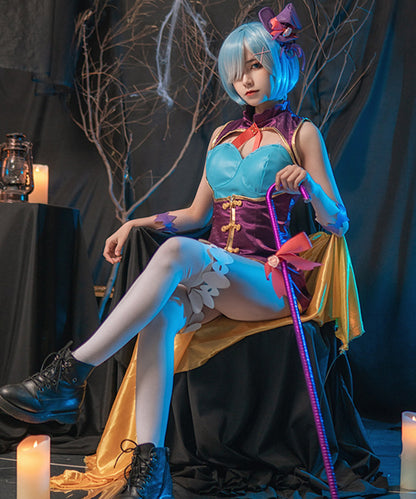 Re:ゼロから始める異世界生活　レム  コスプレ マジック  ウィッグ付き ハロウィン