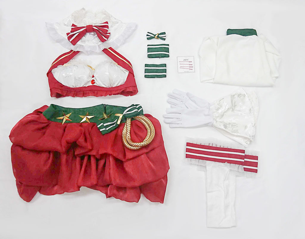 レム髪飾り付き Xmas コスプレ フルセット画像