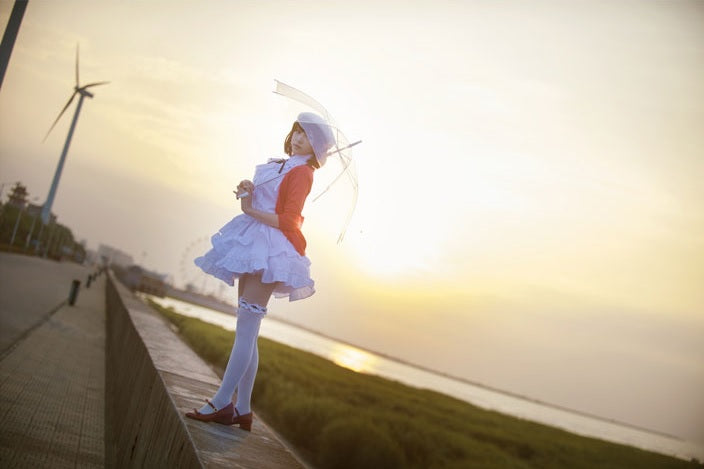 ウィッグ付き 冴えない彼女の育てかた 加藤恵 白 ワンピース 7点セット